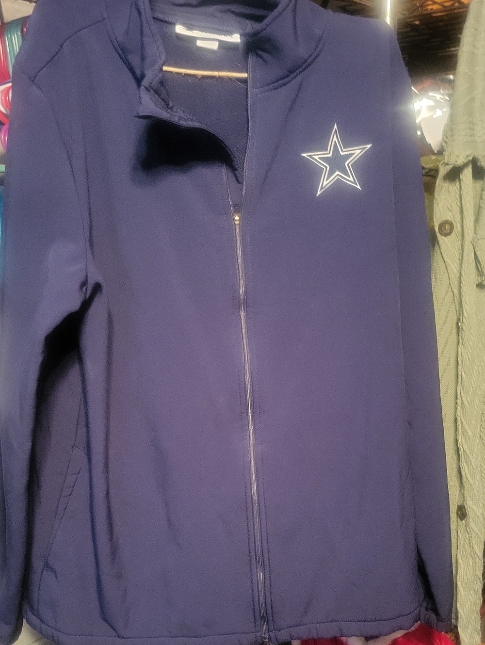 Dallas Cowboys Women's Navy Full-Zip Jacket
